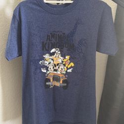 Disney Parks Animal Kingdom Fab Five Safari S Blue Short Sleeve Shirt