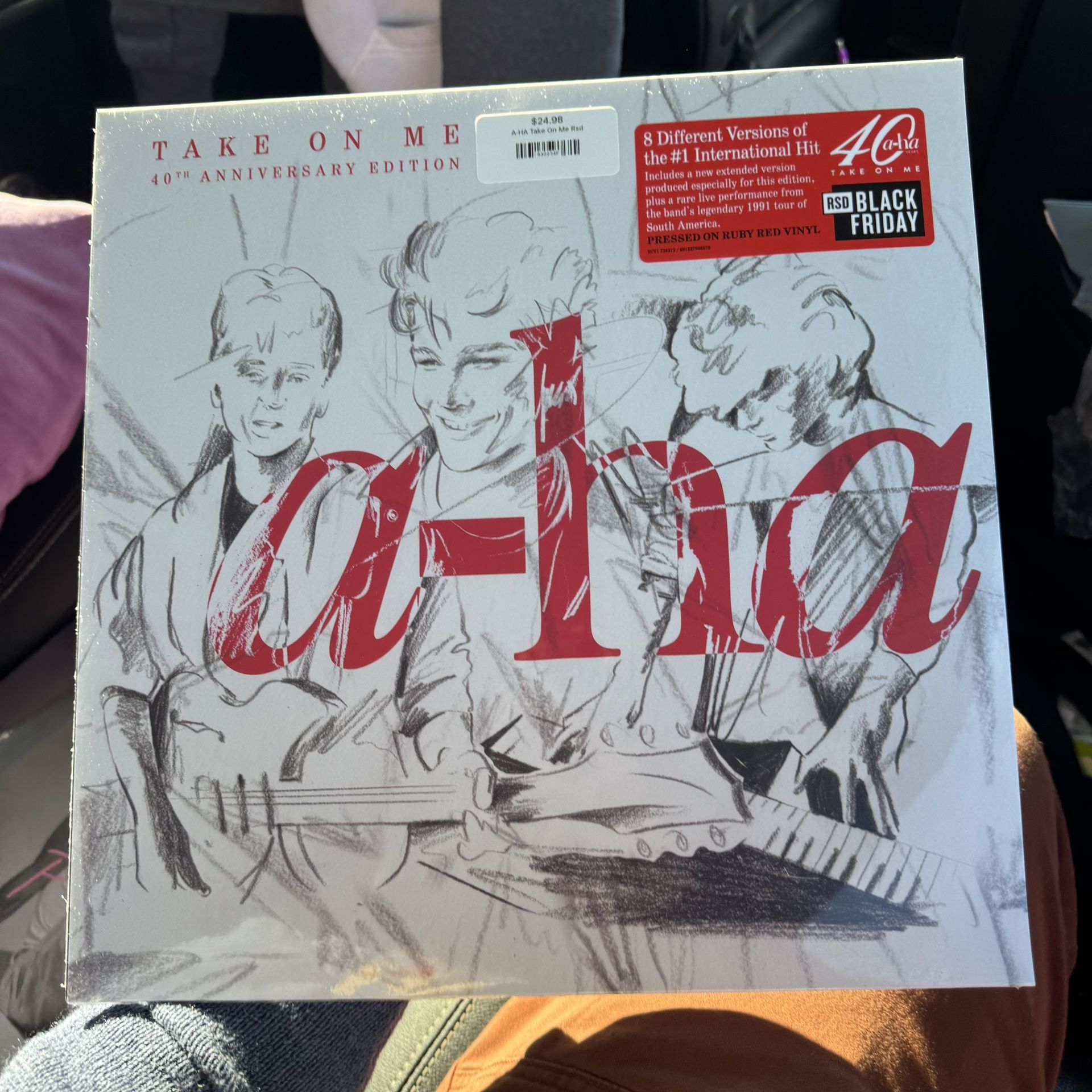 A-ha Take On Me 40th Anniversary EP Red Vinyl RSD Black Friday 2025 NEW SEALED