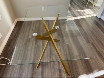 Glass Dining table w/4 chairs
