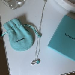 Tiffany and Co.  blue heart necklace (authentic)