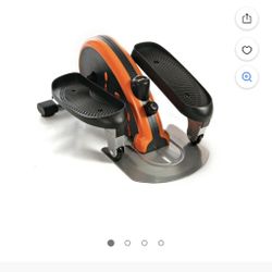 Stamina InMotion E-1000 Mini Elliptical Trainer, Adjustable Tension Resistance, 250 lb. Weight Limit, Orange