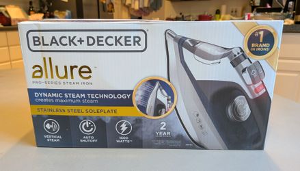 New BLACK+DECKER Allure Pro Series Steam Iron