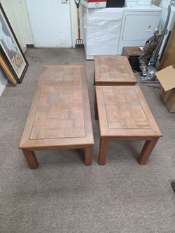Parquet Coffee Table Set