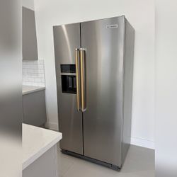 KitchenAid Side-by-Side Refrigerator, Good Condition, 24.8 Cu Ft Stainless – Syracuse, UT