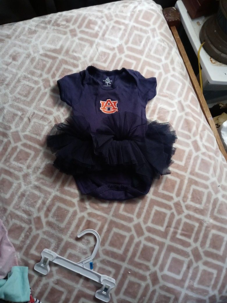 0-3 Mo.Auburn Tigers Onesie TooToo