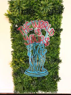 Custom Neon Sign - The World is Yours