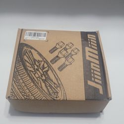 JiiinMiiin 14x1.5 Black Wheel Lug Bolts