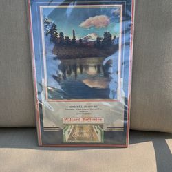 Old 1937 Calendar Willard batteries