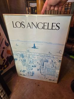 Vintage Los Angeles framed print