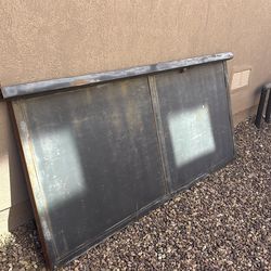 Steel door for the side yard