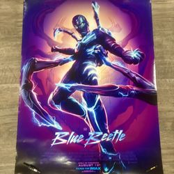 Original Blue Beetle Movie Poster 