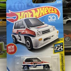 🇯🇵 HOT WHEELS 2017 - White ‘85 Honda City Turbo II - HW Speed Graphics - 68/365 - 1:64
