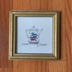 Framed Teapot Picture 