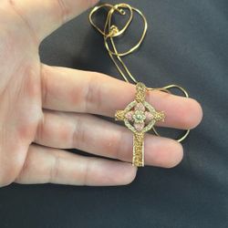 14k chain and 10k pendant 