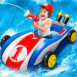 New Toddler Pool Float with Water Gun