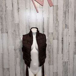 Mossimo brown vest size medium