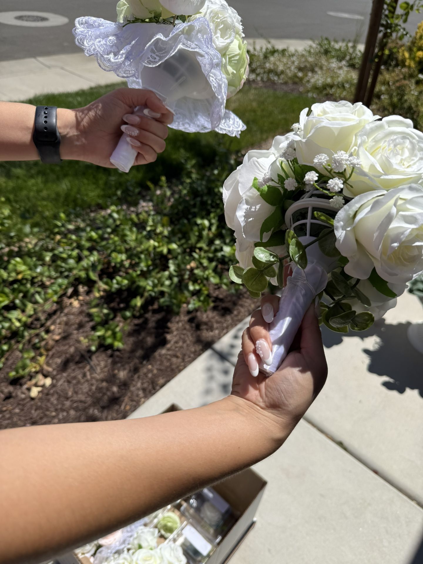 Wedding Bouquets And Flower Stands