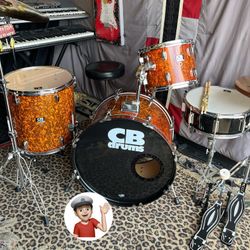 🔥 Complete Drum Set Drums w/Zildjians