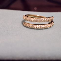 18 k gold plated ring