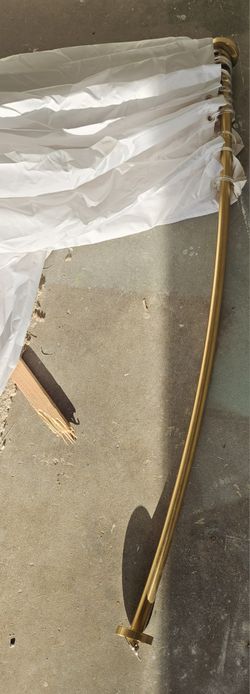 Gold Shower Curtain Rod
