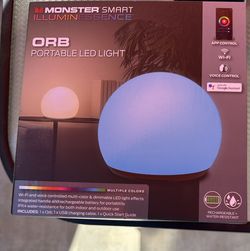 Monster LED All Weather Indoor/Outdoor Smart Multi-Color Portable Light Orb, Novelty