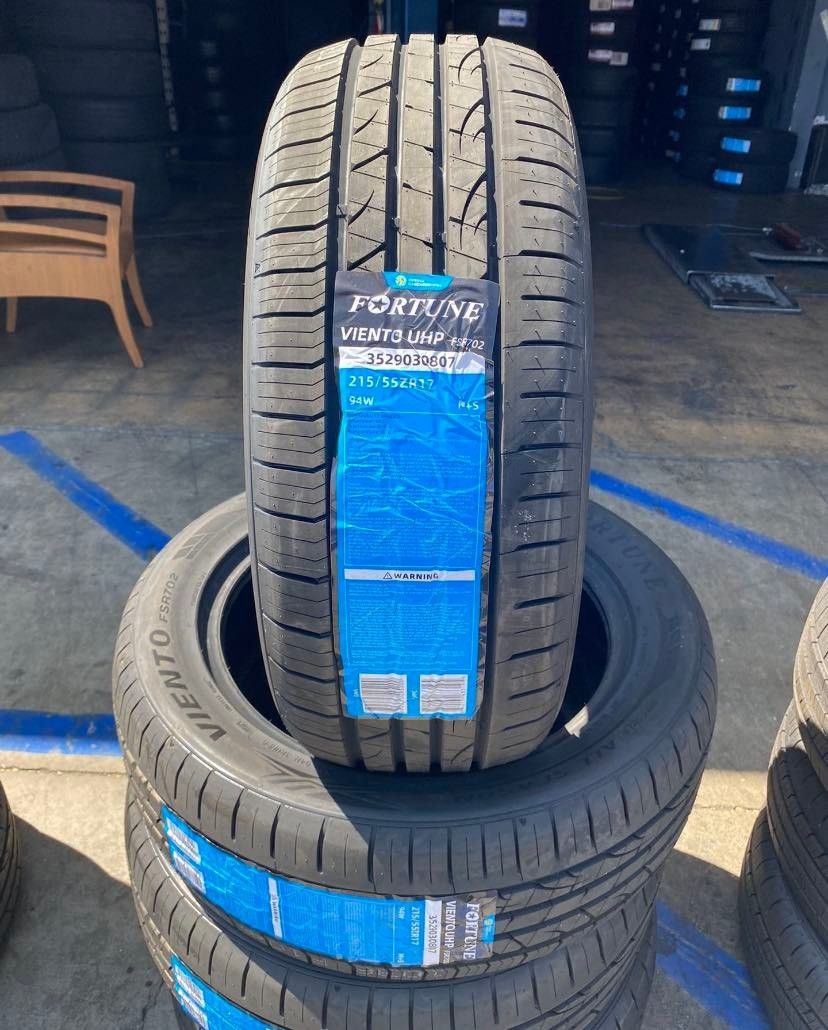 215/55/17 FORTUNE 4 new tires 4 llantas nuevas