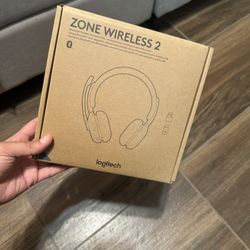 Brand New Logitech Zone Wireless 2 Headset Pair + Charging Stand 