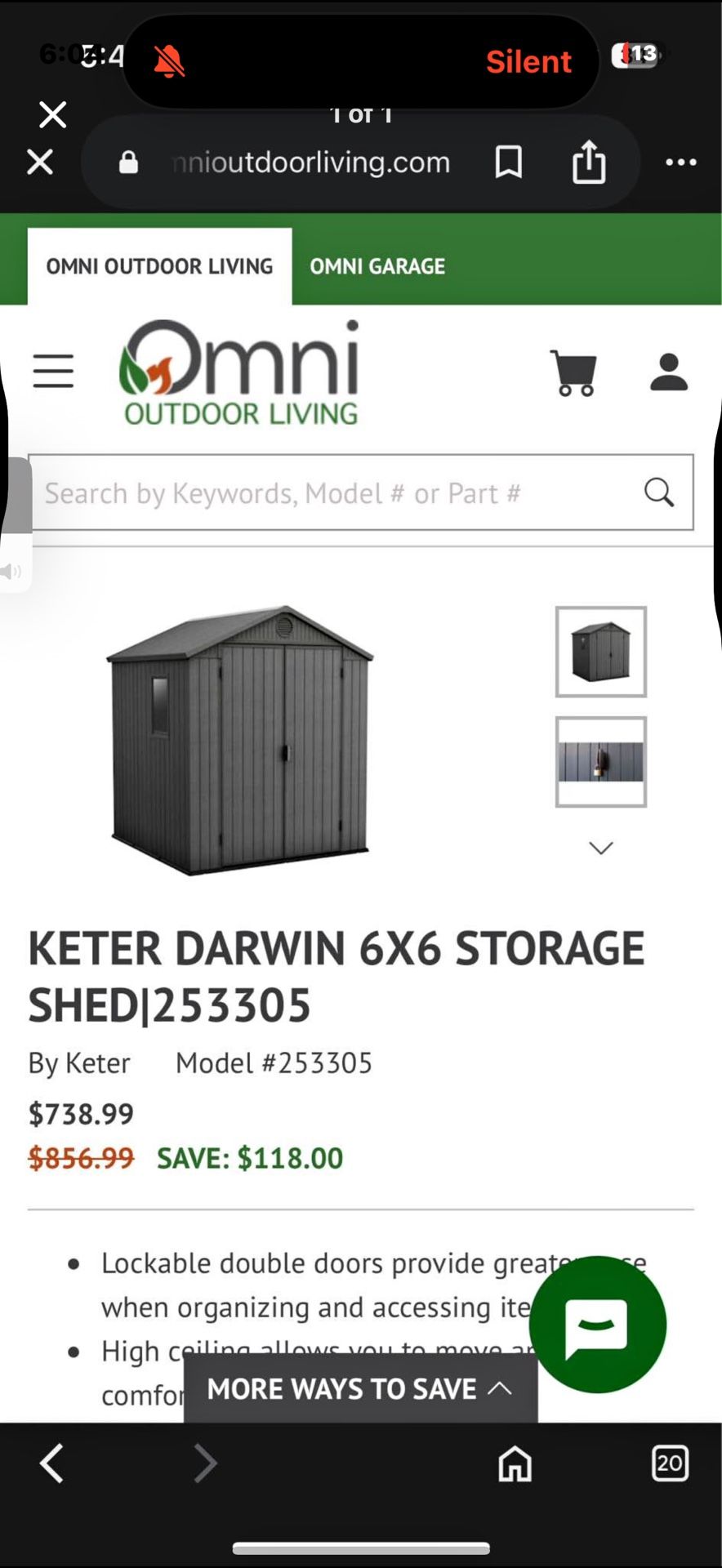 6x6 Shed