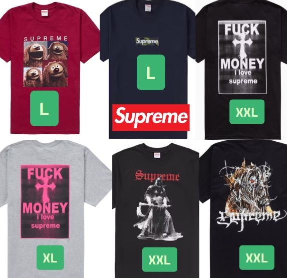 Supreme Tshirts
