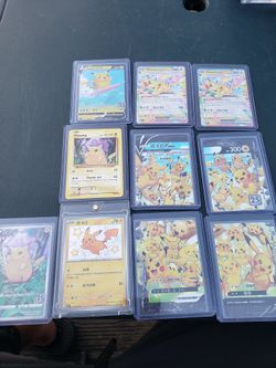 Single Raw Pikachu Collection $300! The shining 3 CGC Pokémon  $220. Or 4 Pikachu & Raichu $320! All for $800! Trade are welcome