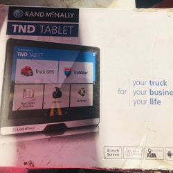 Rand Mcnally 8 Inch Screen TND Tablet
