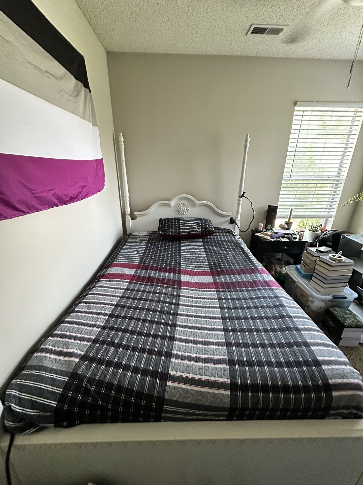 White Canopy Full/double Bed
