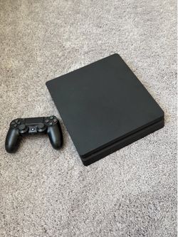 PS4 Slim Console Bundle – Controller, Games & Cables – Fully Working