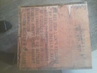 Antique ohnie walker Wooden box