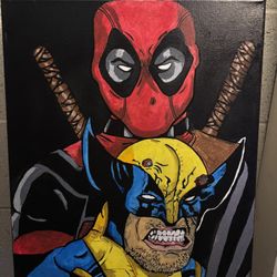 Deadpool And Wolverine Wall Art 