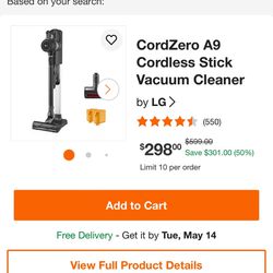 Vacuum - BRAND NEW LG CordZero Cordless Vacuum
