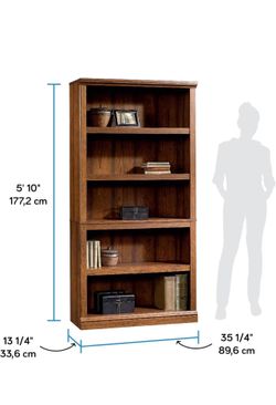 #C Miscellaneous Storage 5-Shelf Bookcase/ Book shelf, Washington Cherry finish$90