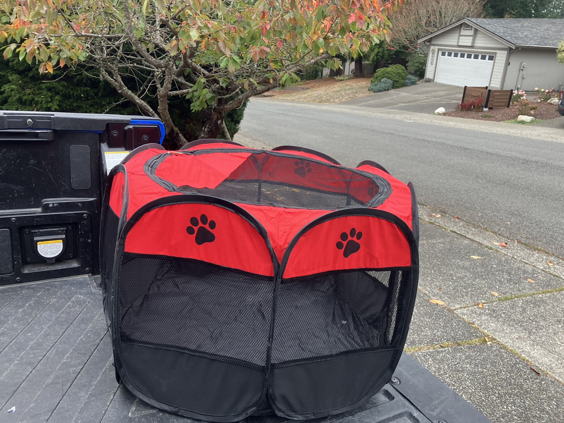 Small Medium Dog Cat Rabbit Bunny Kennel Soft Pet Travel Playpen Collapsible 32” by 32” by 24” High