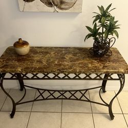 Brown Marble Table