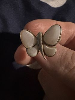925 Butterfly Ring 