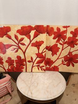 2 Canvas Artwork 2.5 X2.5