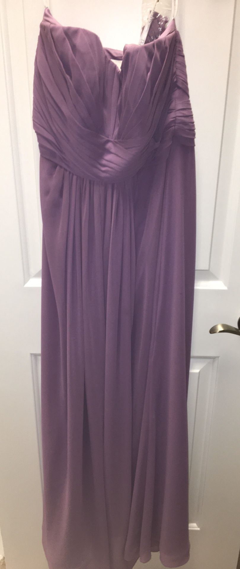 Sexy full length purple night out dress