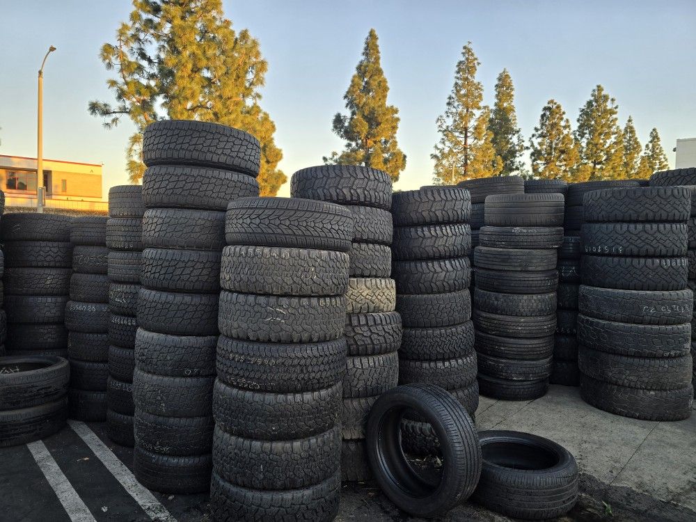 215/85/16, 245/65/18, 225/75/16, 195/75/16, 245/70/17, 275/65/20,  275/55/20, 245/60/20, 285/40/22, 295/40/22, 255/40/21, 275/45/21, 285/40/23, 295/35