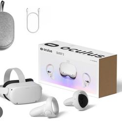 Oculus Quest 2 With Box And Carrying Case No Charger.