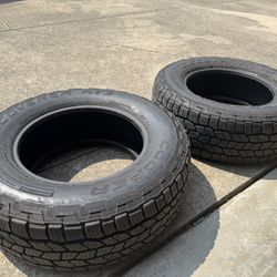 2 Cooper Discovery AT3 255//70R17 112T Good Cond Truck Tires Pair Only 