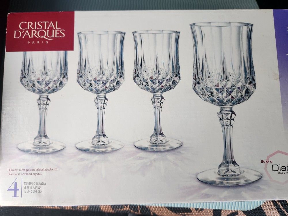 Cristal D\'arques Glasses- Set Of 4