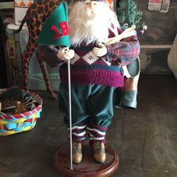 Golfing Santa