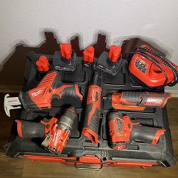 Milwaukee Handheld tools w/ M12 12V Lithium-Ion Batteries 