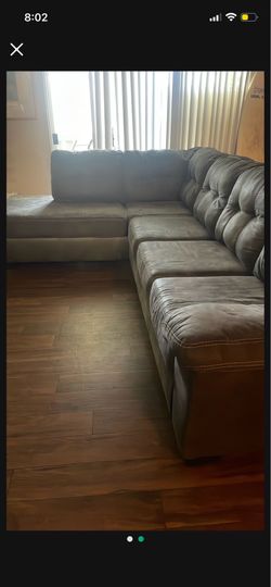 Dark gray sofa