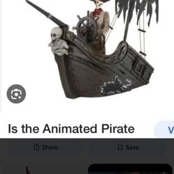 Home Depot 2019 Haunted Pirate Ship With Two Extra Pirate Skeletons. 